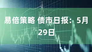 易倍策略 债市日报：5月29日