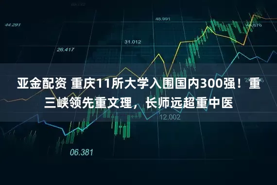 亚金配资 重庆11所大学入围国内300强！重三峡领先重文理，长师远超重中医